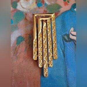 Vintage Monet Art Deco Brooch 💫